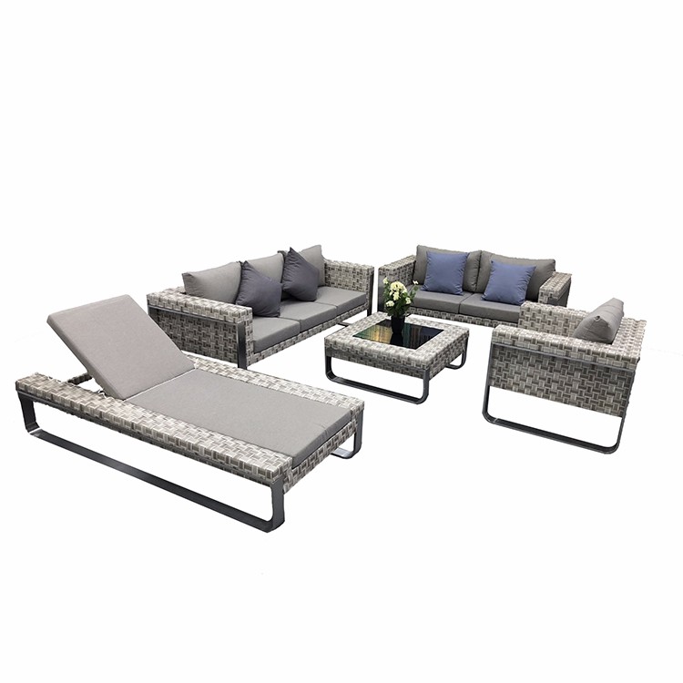 Modernes Garten Outdoor Wicker Lounge Sofa