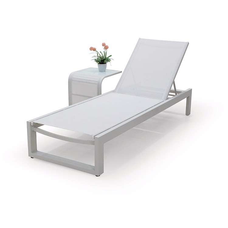 Sillas de piscina tipo chaise lounge de aluminio para exteriores