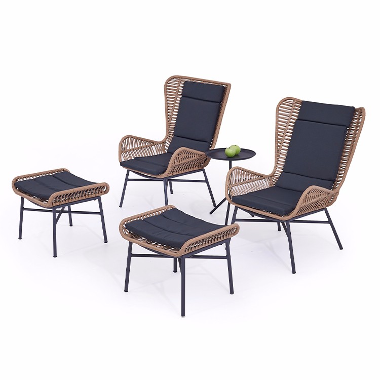 Table et chaise de jardin de jardin de loisirs