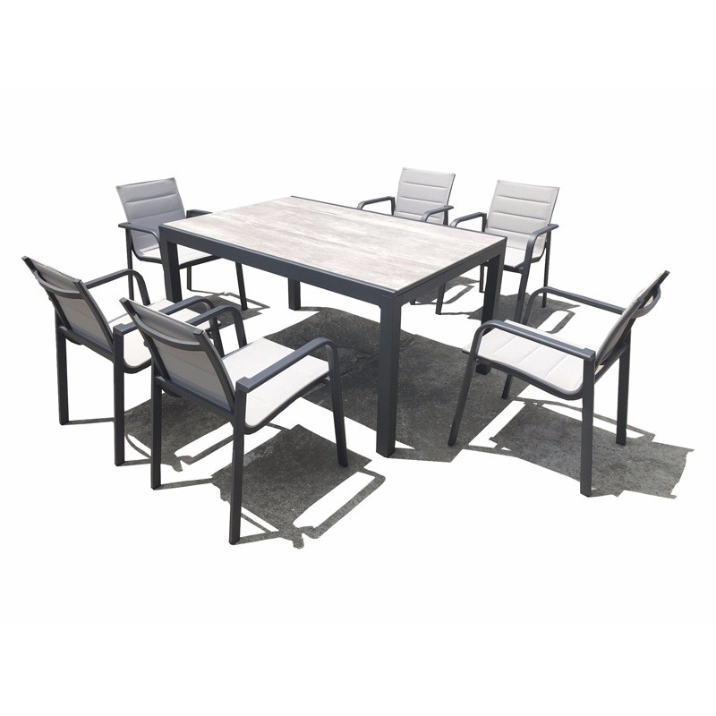 Outdoor Extensible Dining Table And Chair