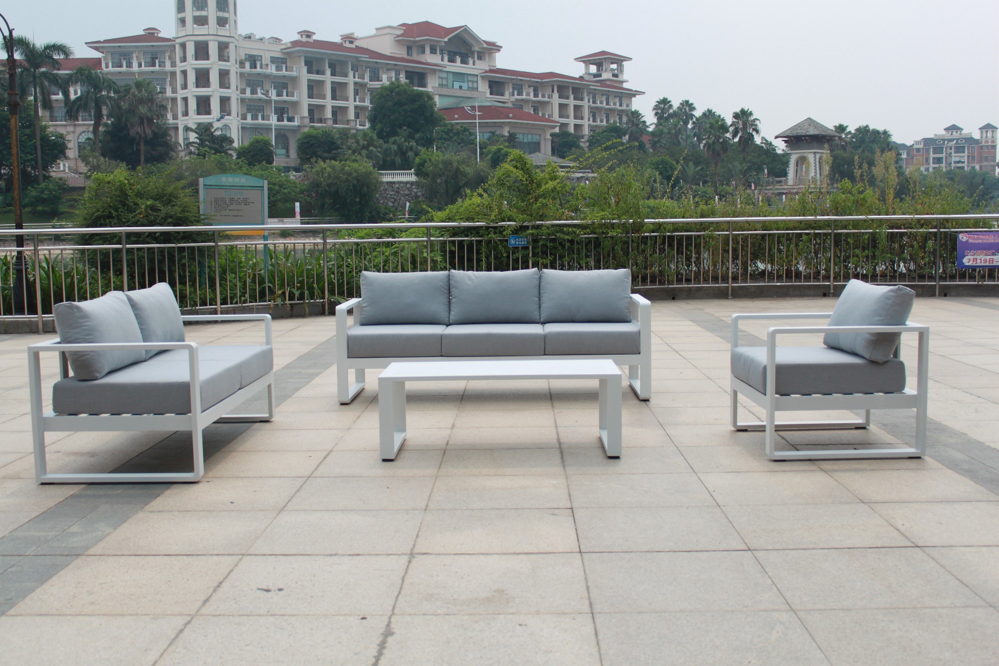 Mobili da giardino esterno divano set