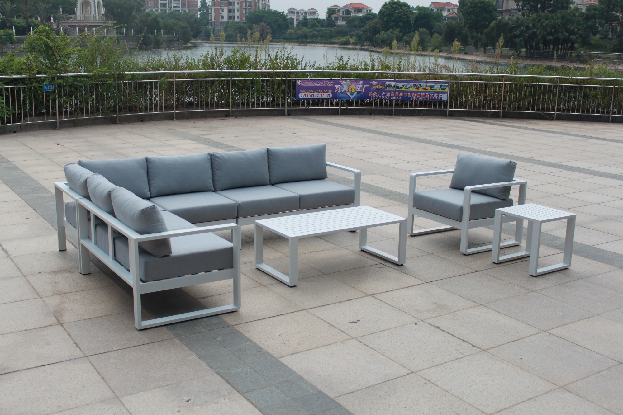 Supply L Shaped Garden Furniture Outdoor Sofa Wholesale Factory