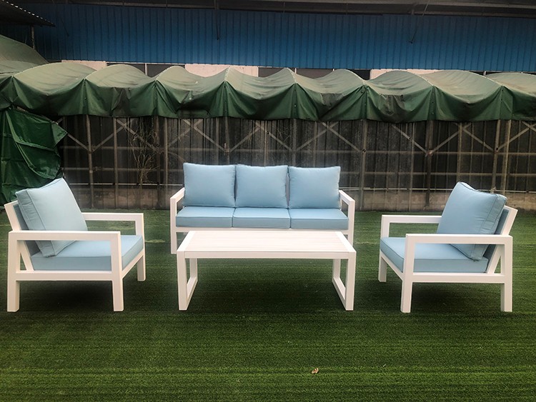 Outdoor-Seil Sofa Set Aluminium Gartensofa