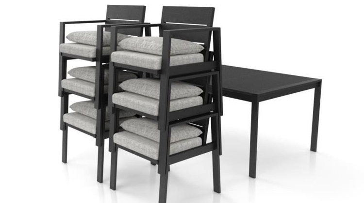 conjunto de mesa e cadeiras de jardim