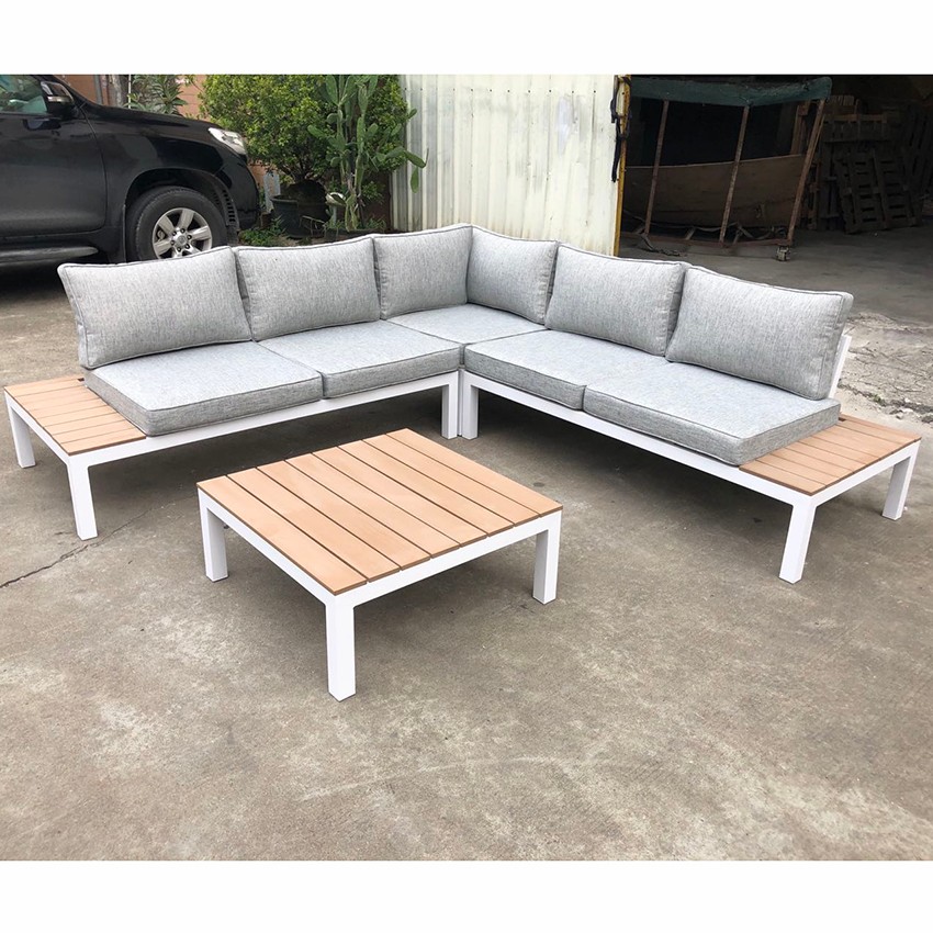 Conjunto de sofá e sofá para móveis de madeira de teca