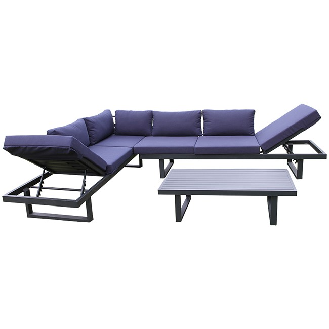 Мебель для крыльца на открытом воздухе Алюминиевый садовый диван