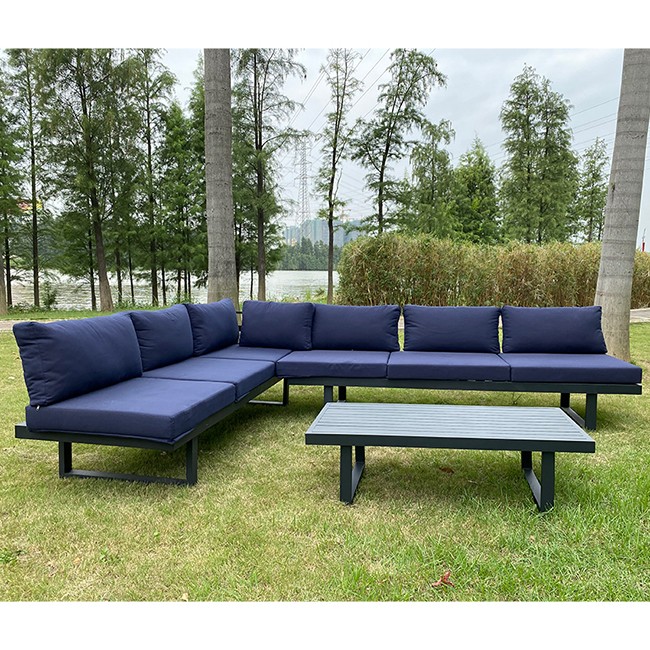 Canapé de jardin en aluminium de meubles de porche extérieur