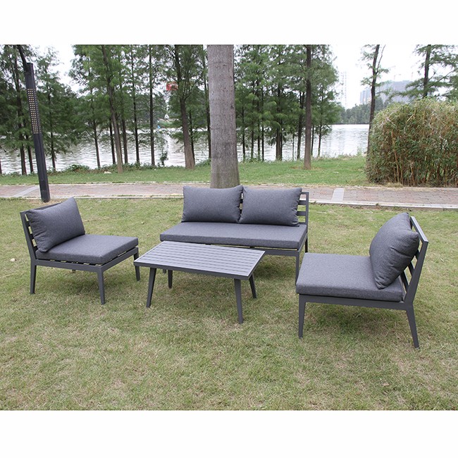 Set de canapele de colț modulare pentru mobilier de exterior