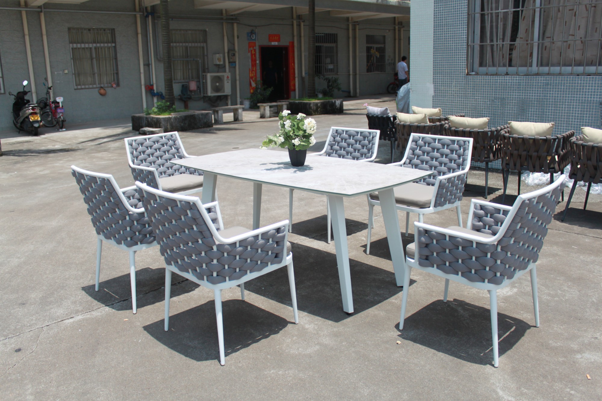 Outdoor Rope Dining Table And Chairs