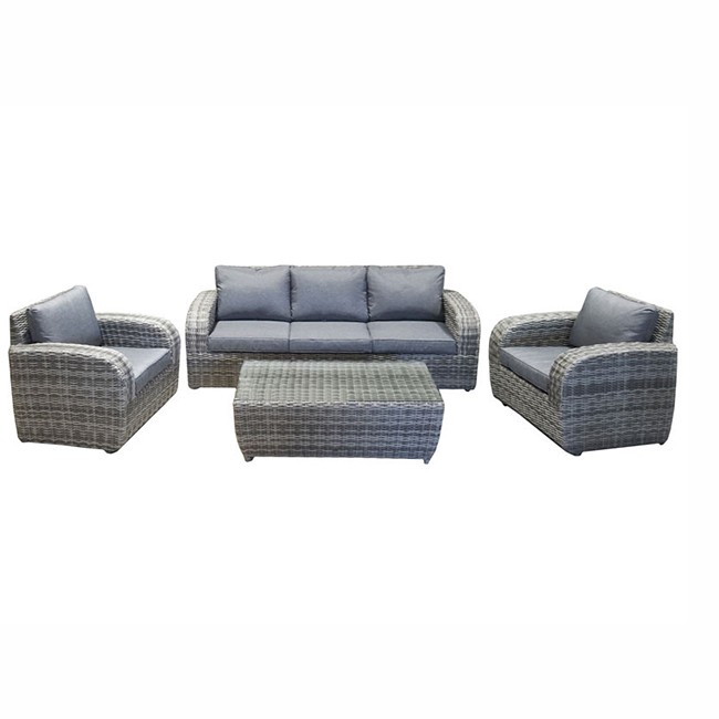 Set di divani angolari per mobili da esterno in rattan