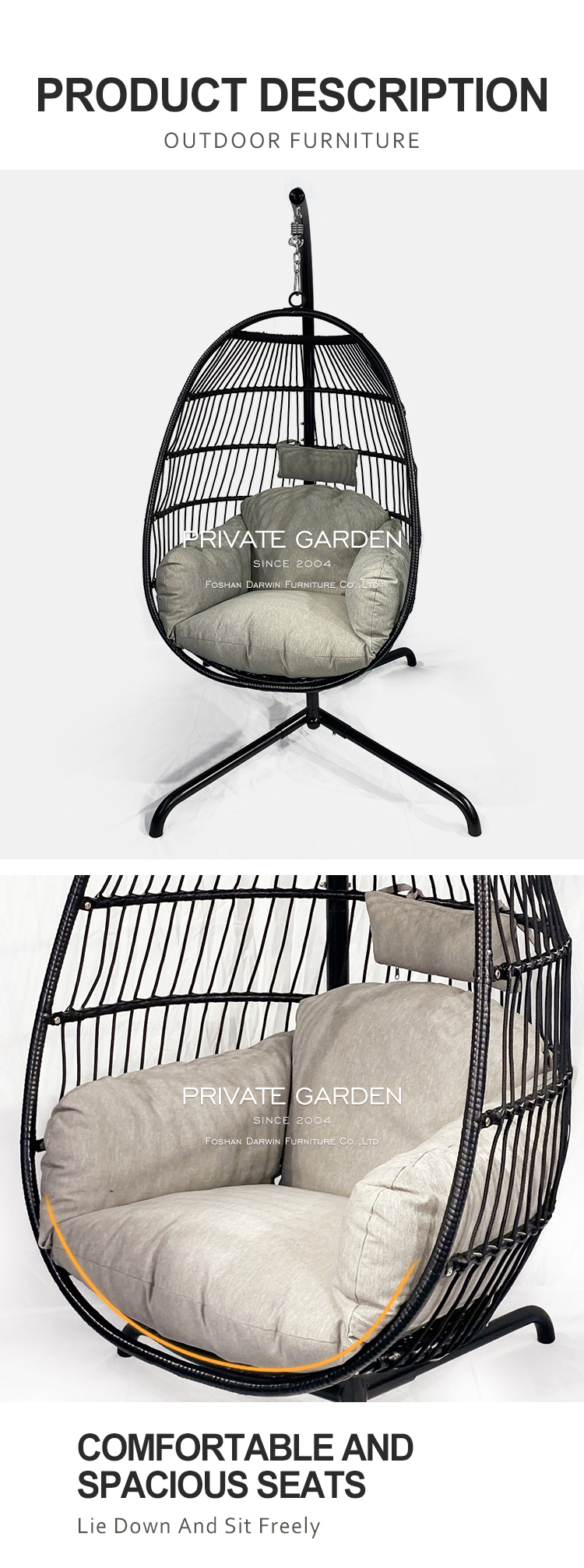 Foldable swing chair