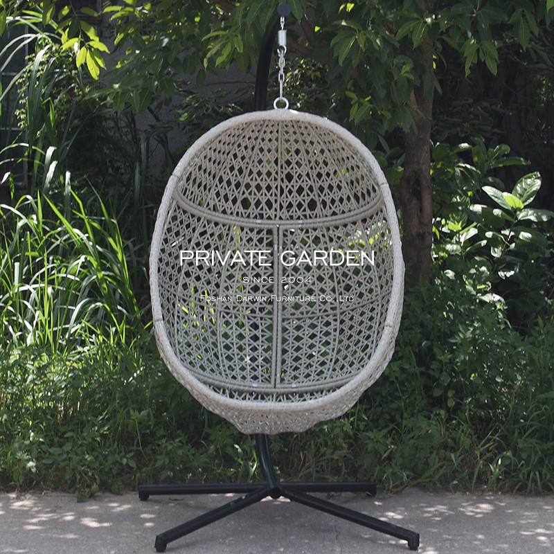 Outdoor KD Patio Swings Egg Hanging Chair
