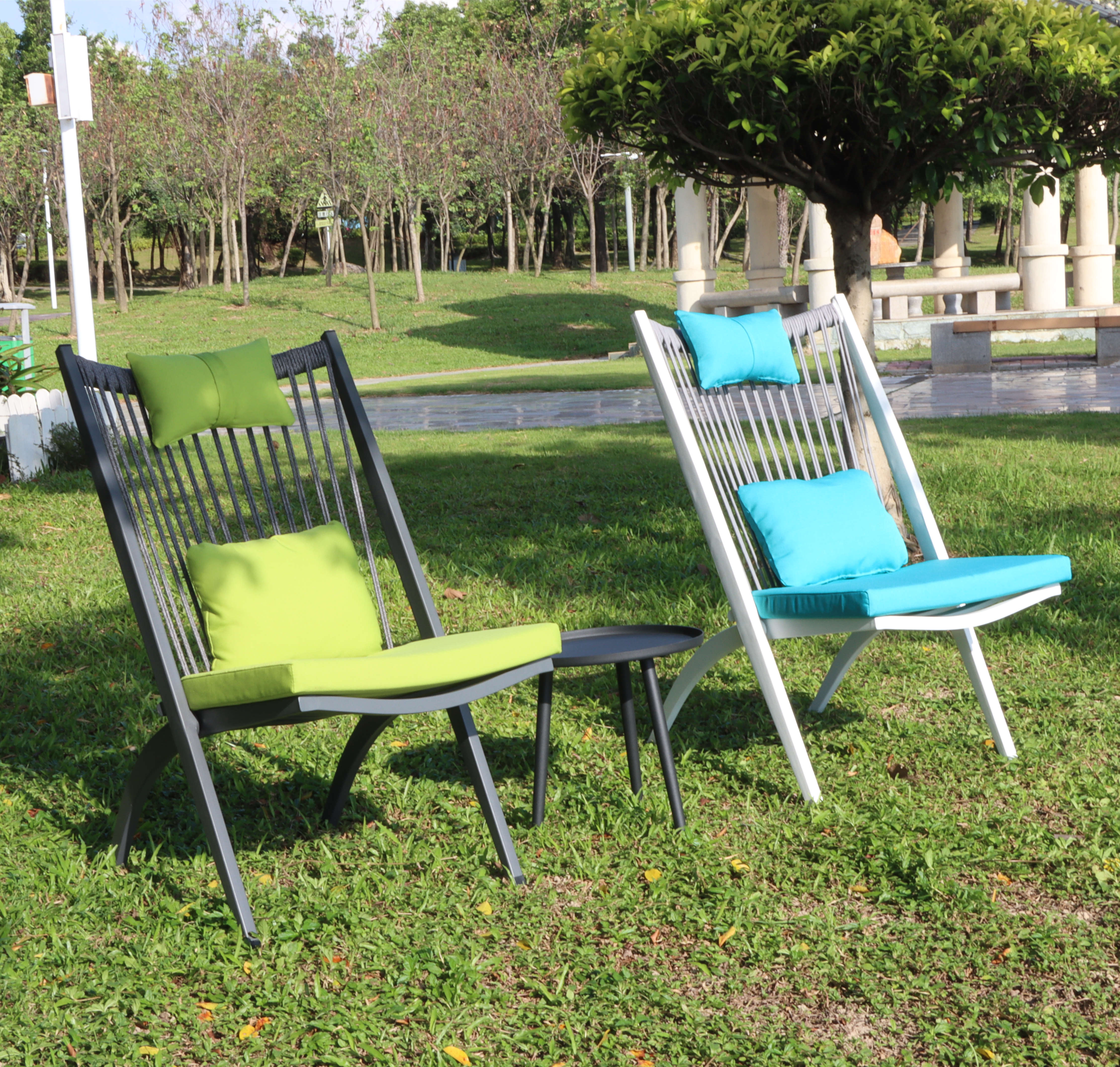 sillas plegables de muebles de restaurante al aire libre
