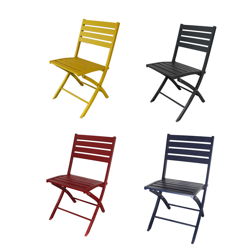 outdoor dining restaurant aluminum folding chairs