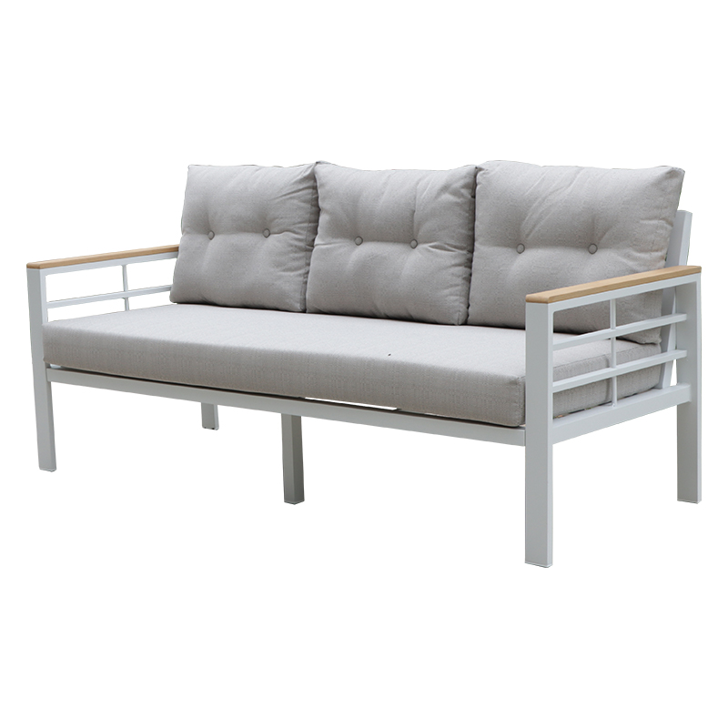 Conjunto de sofá de jardim para móveis de alumínio com revestimento elétrico