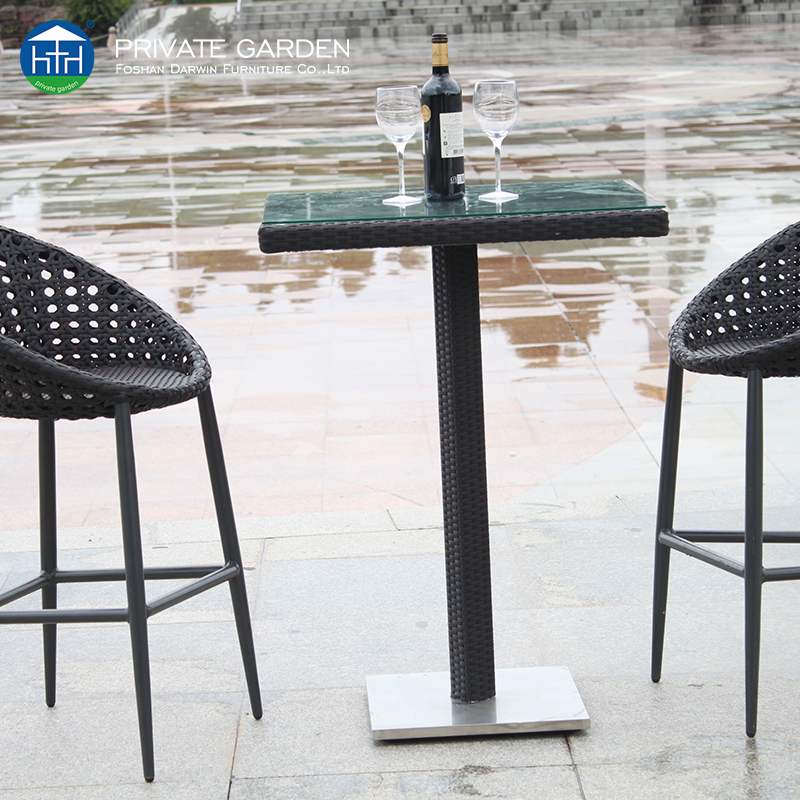 Outdoor-Tische und Stühle Barhocker-Set