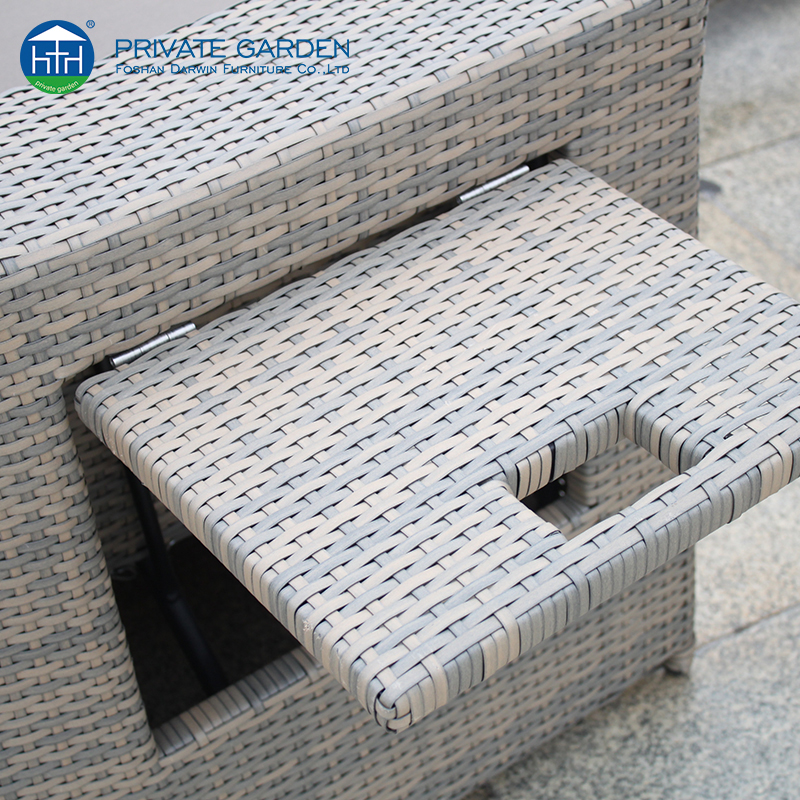 Плетеный набор для сидения на открытом воздухе во внутреннем дворике