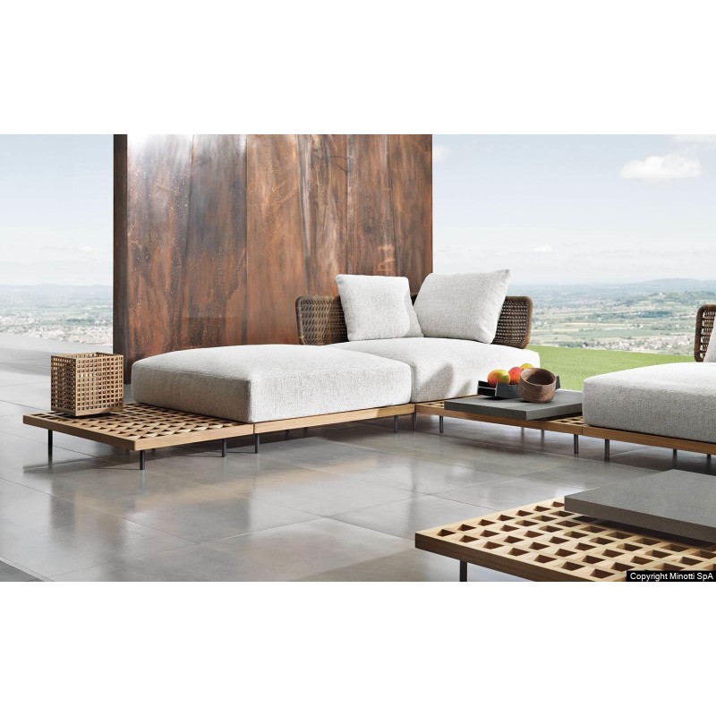 тик l-образный садовый диван мебель