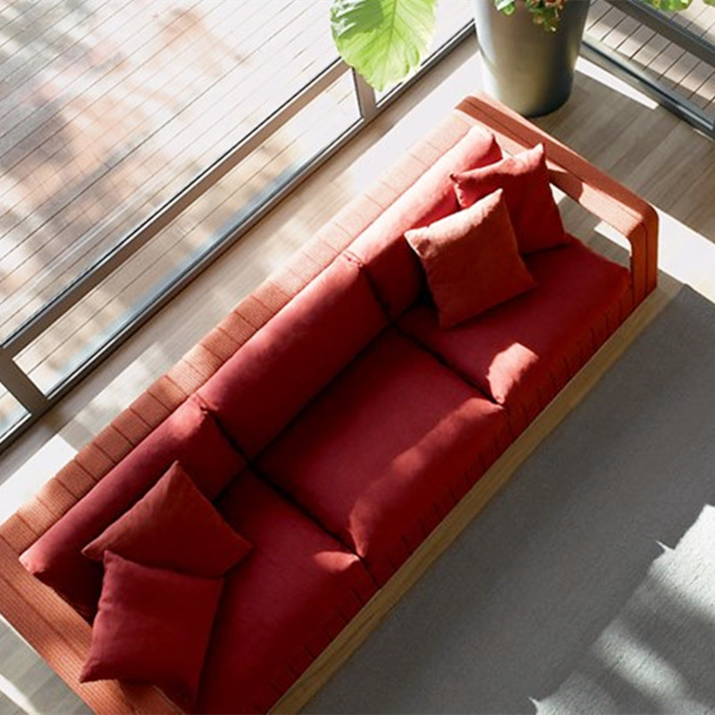 conjunto de sofás de exterior de tela de diseño moderno