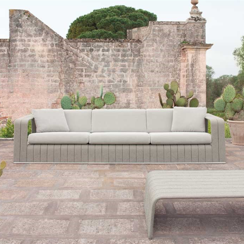 conjunto de sofás de tecido de design moderno ao ar livre