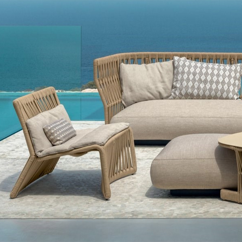 modern outdoor couch rattan corner sofa