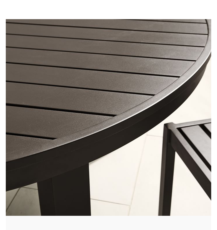 metal outdoor dining table