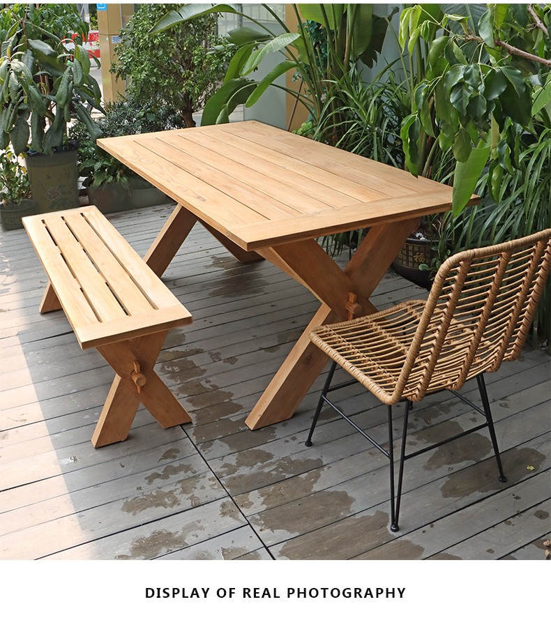 garden bench and table set