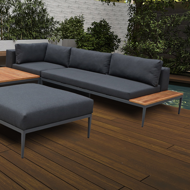 teak sectional outdoor patio couch sofa set