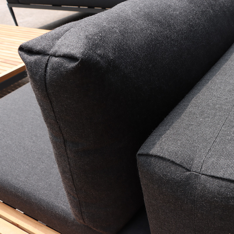 Conjunto de sofá de teca para pátio externo