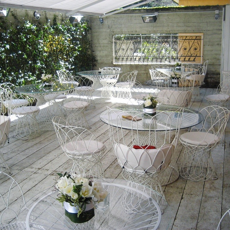table basse de patio à cadre en aluminium à la mode