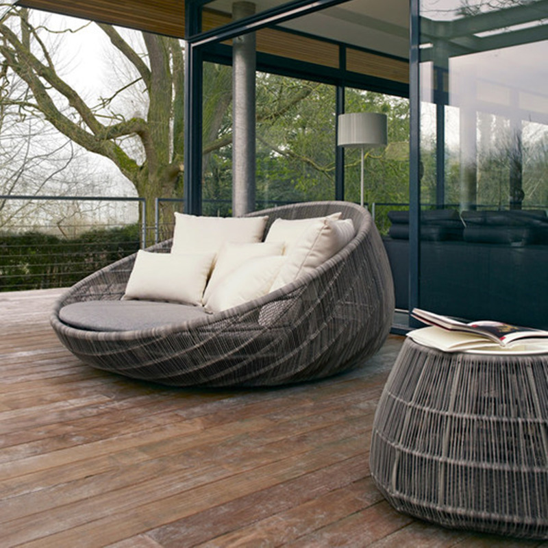 China cheap round patio daybed factory