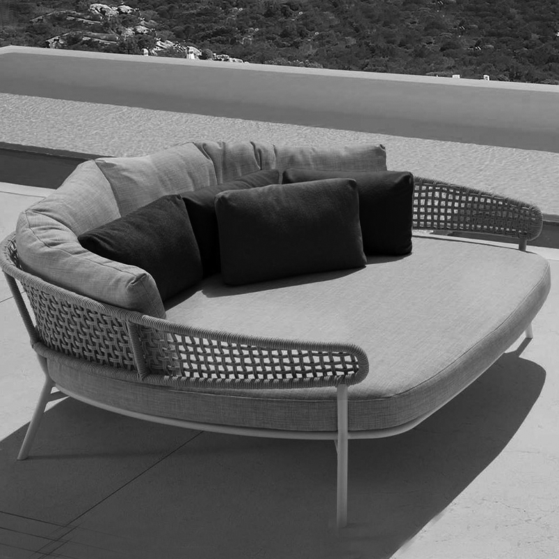 Sofá cama de salón al aire libre moderno de alta calidad
