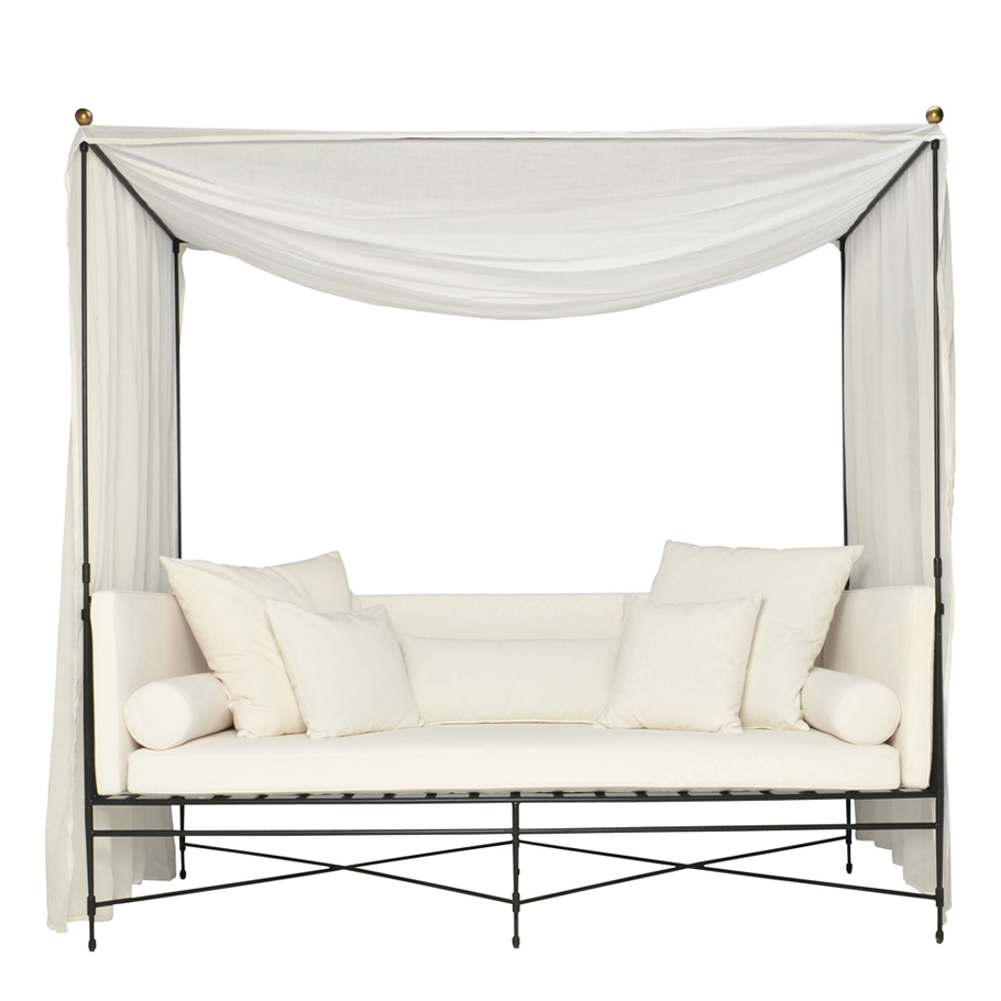 Darwin aluminum outdoor daybed with canopy