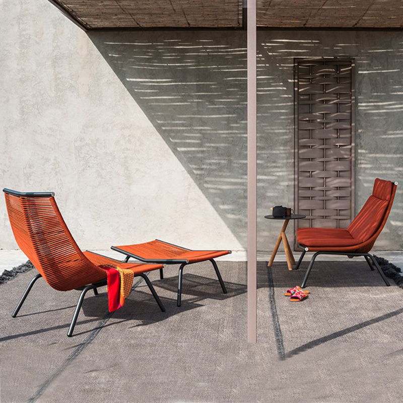 There is a kind of leisure on the balcony