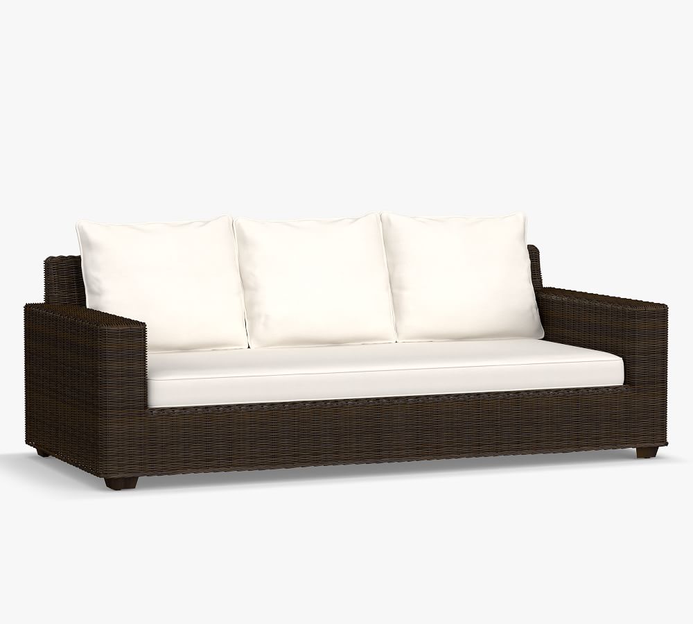 vente en gros canapé d'angle de meubles de jardin en rotin