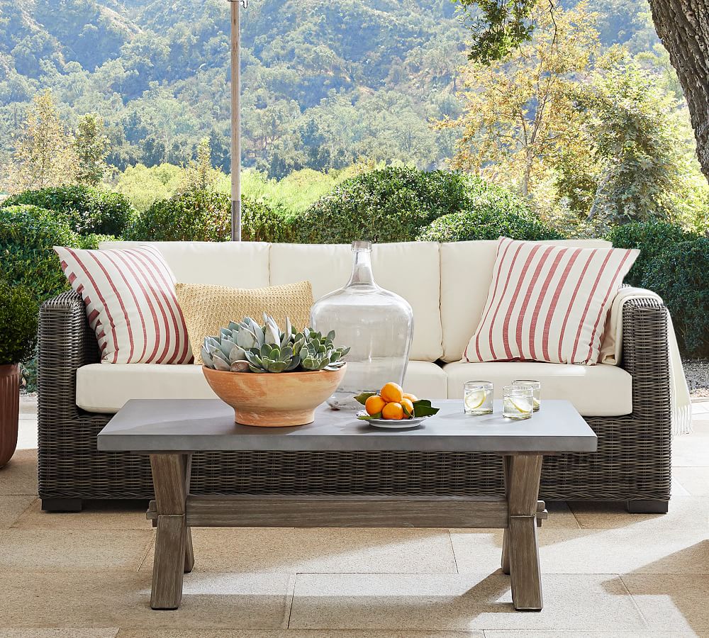 Outdoor-Rattan-Couch-Sofa-Set im Angebot