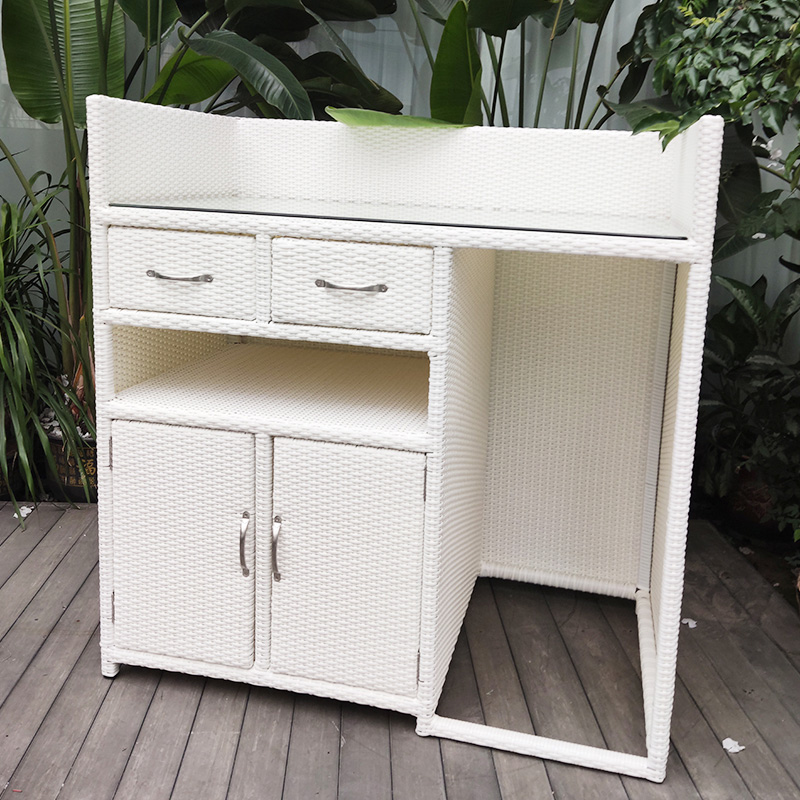 bar height outdoor rattan cabinet for sale