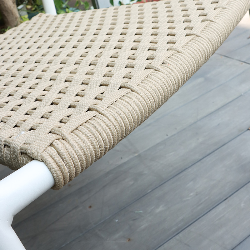 modern PE rattan outdoor dining chairs