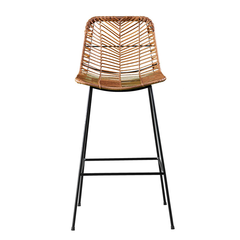 Supply wicker counter height bar stools Wholesale Factory Foshan