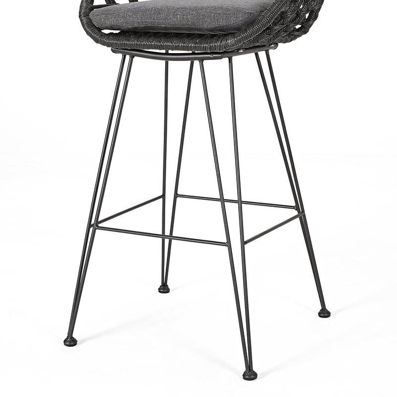 Furnizor de scaun de bar în aer liber din răchită