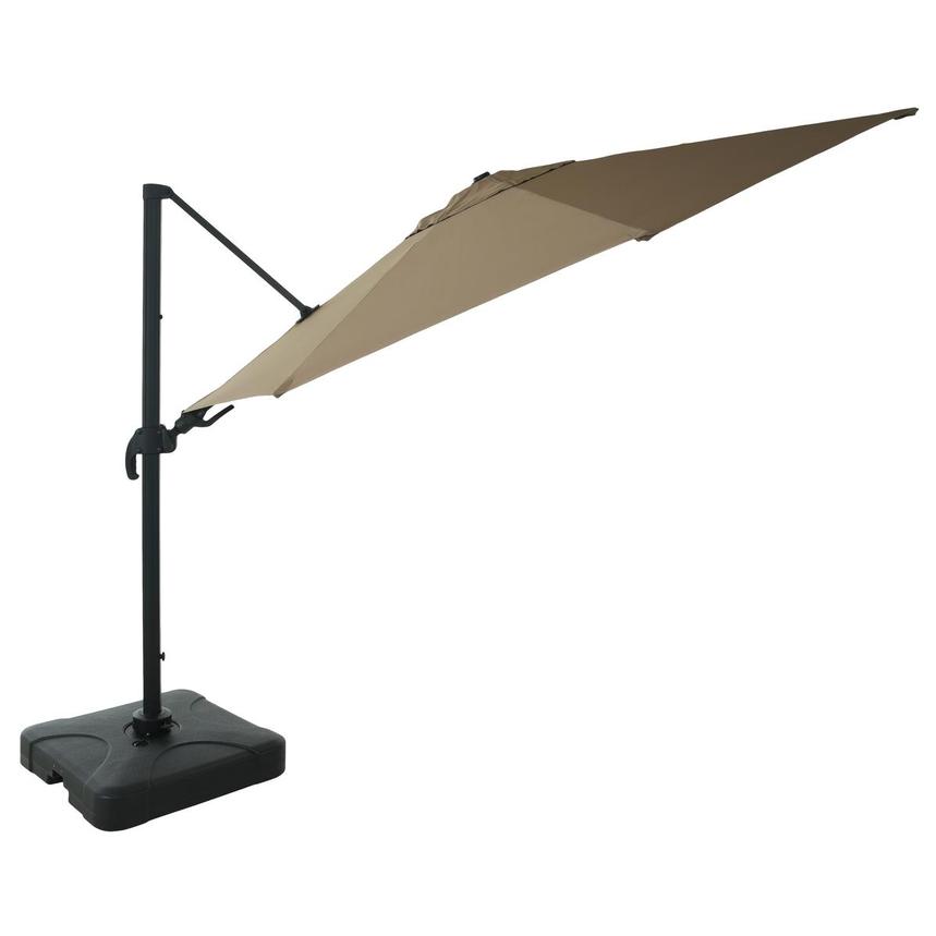 Parapluie d'extérieur en porte-à-faux carré décalé