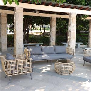 wicker patio furniture garden sofa set supplier