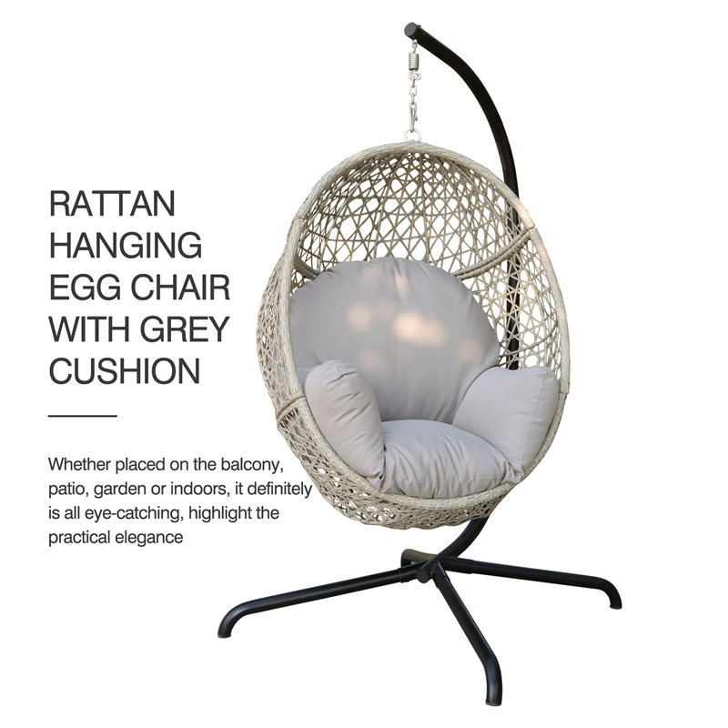 Supply Rattan Hanging Egg Chair Patio Swing Wholesale Factory Foshan