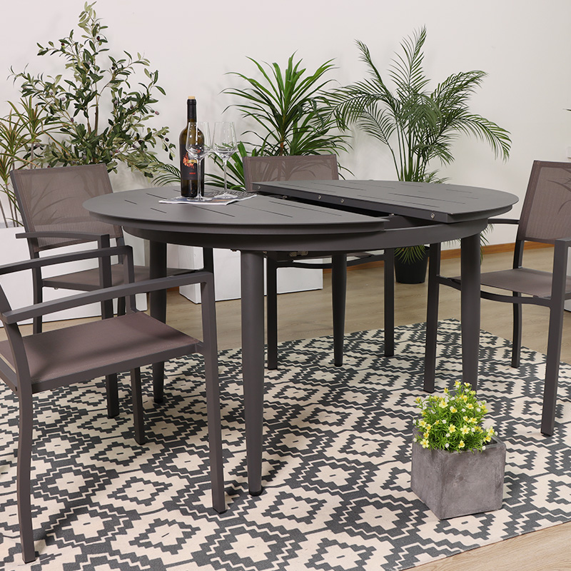 Metal Round Extendable Table Patio Dining Set Manufacturers, Metal Round Extendable Table Patio Dining Set Factory, Supply Metal Round Extendable Table Patio Dining Set