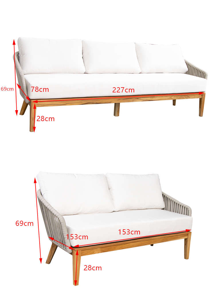 wooden garden sofa set