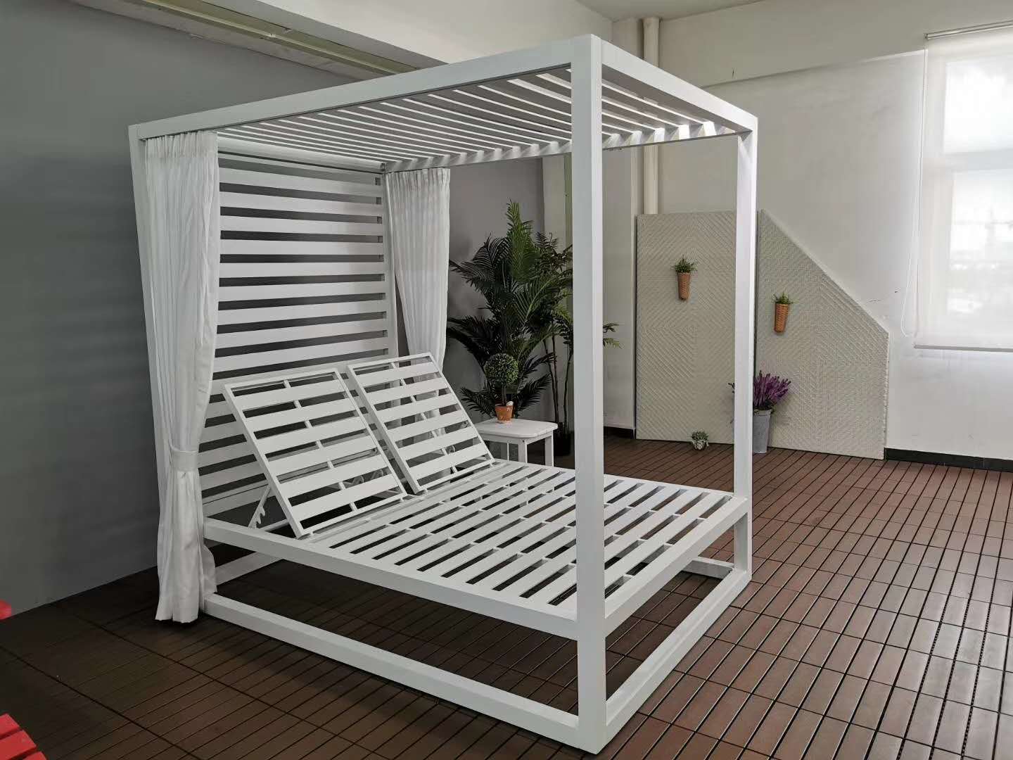 All weather beach daybed with canopy