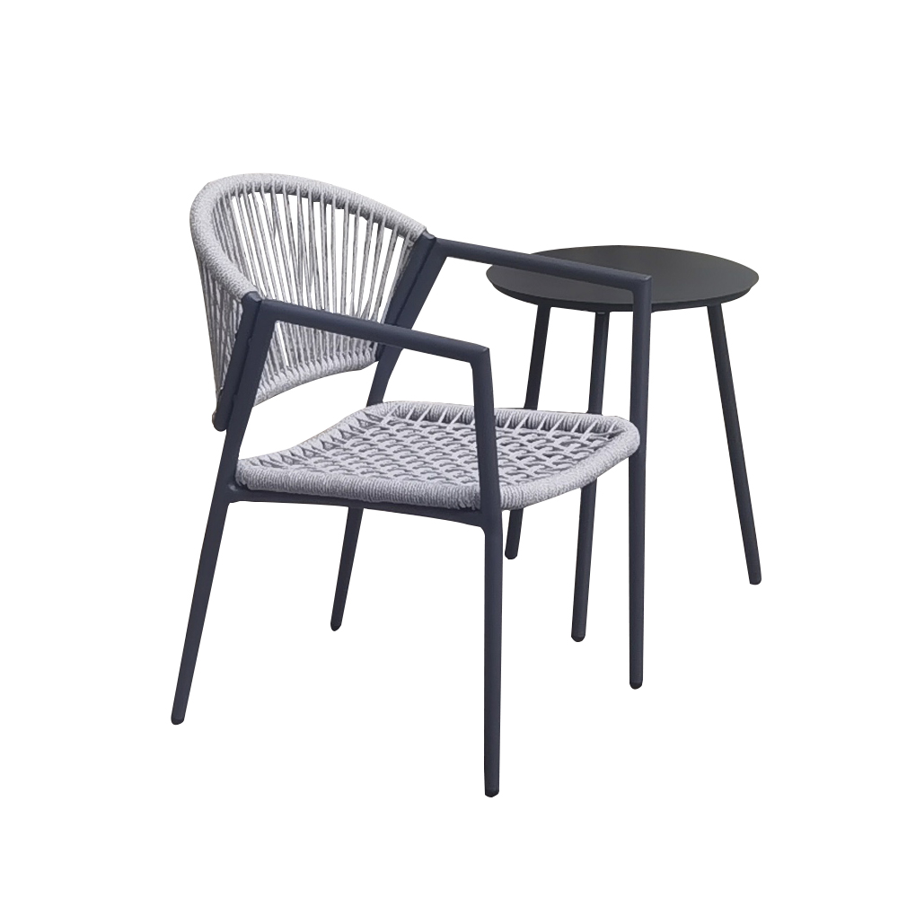 cheap outdoor rope chairs set