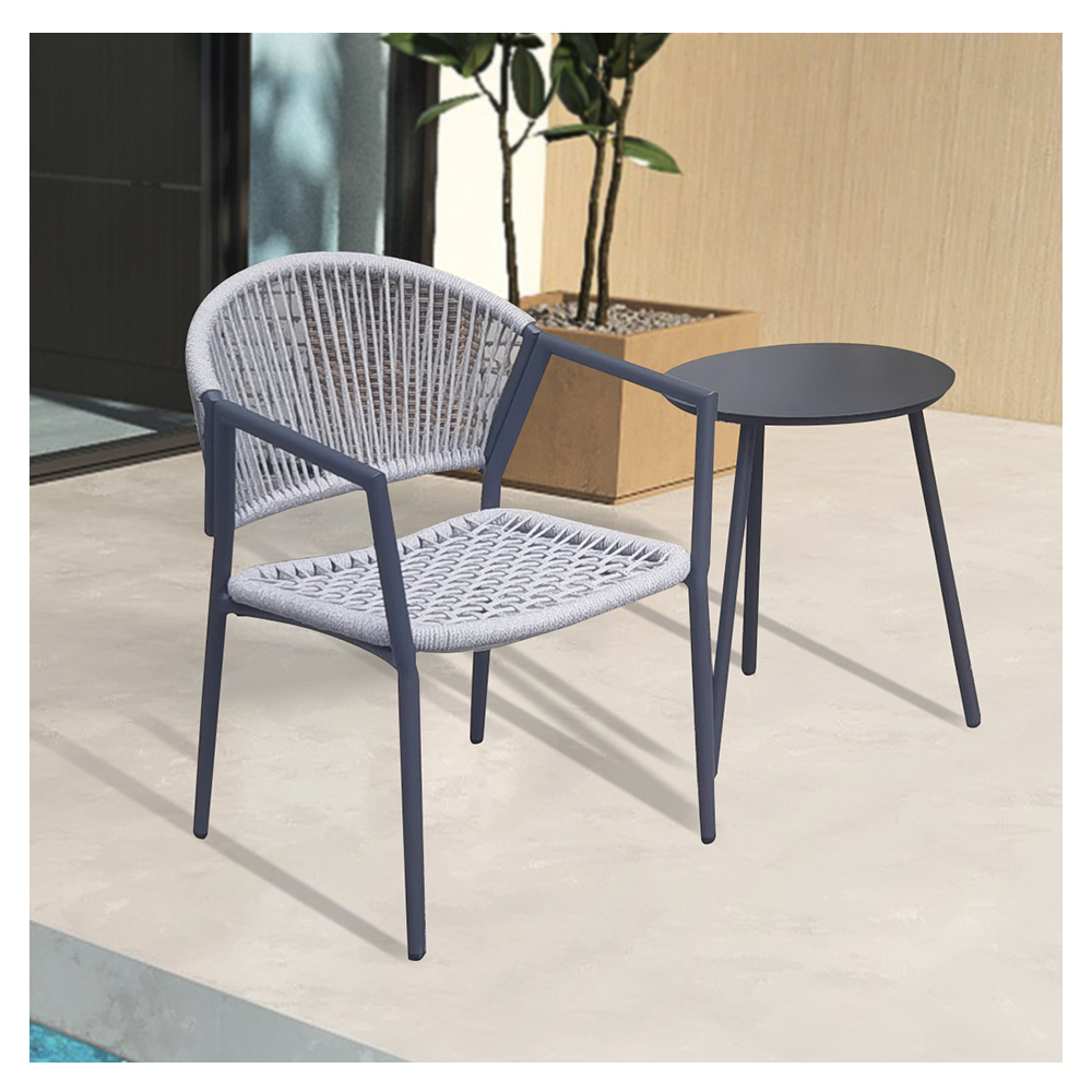 cheap outdoor rope chairs set