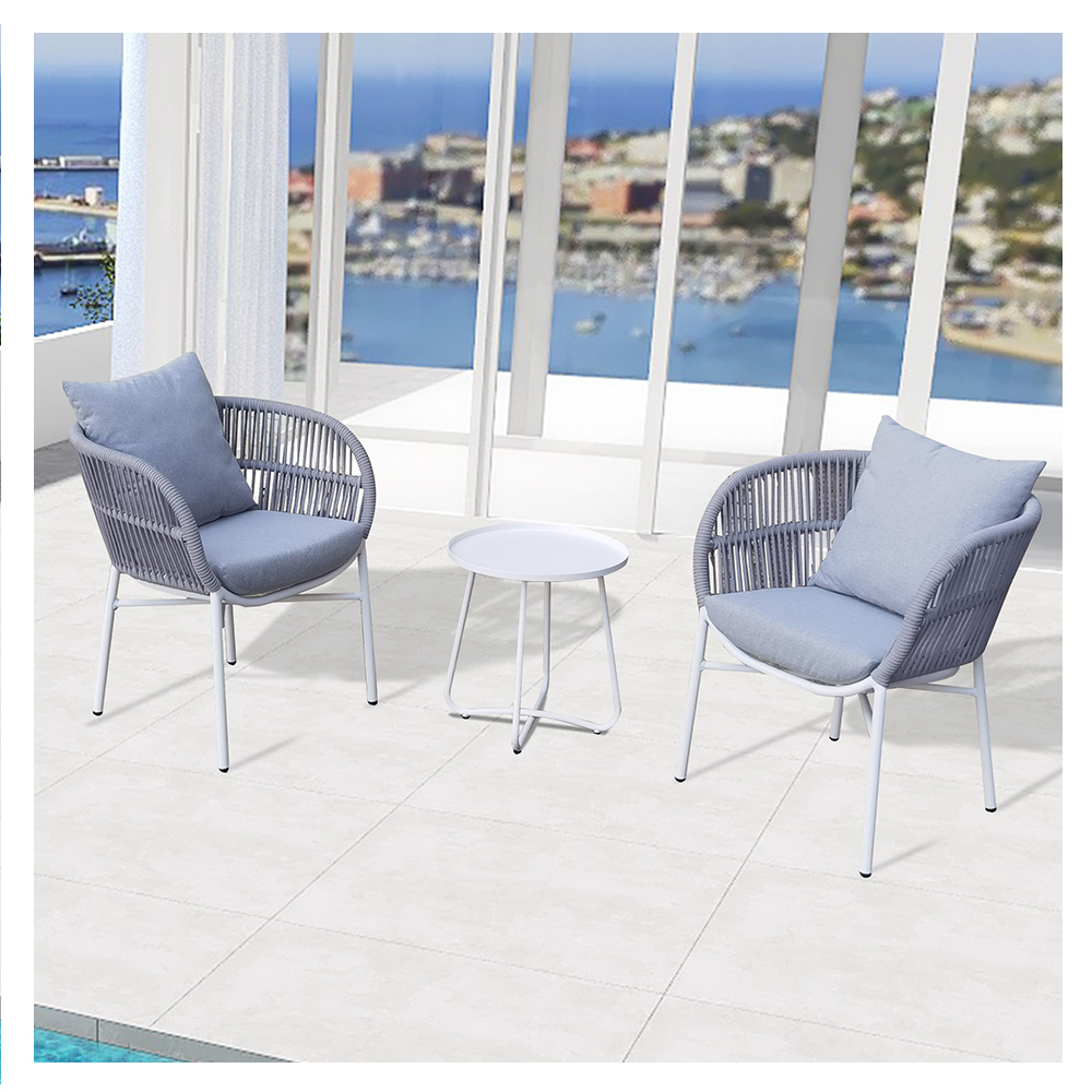 cafe furniture wholesale rope chairs set