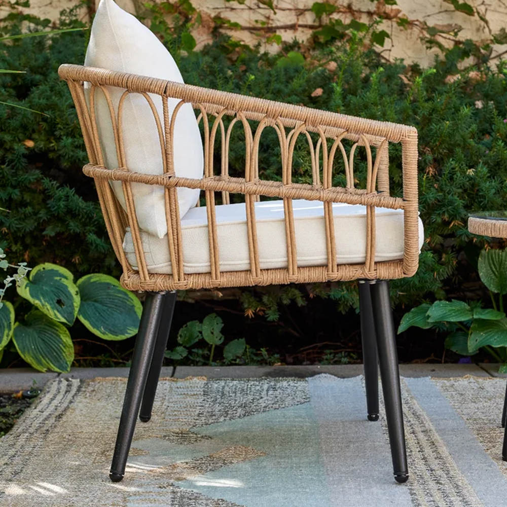 Китай Продается стул из ротанга, 2 шт., садовая мебель., производитель